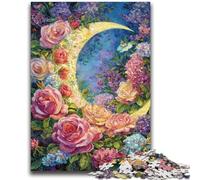 Jigsaw Puzzles 1000 Pieces for Adults Teens Flowers Moon for And 14 Years And over Anti-Stress Toys Christmas Birthday Gift 26x38cm