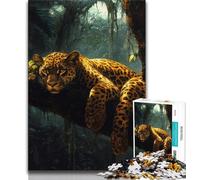 Jigsaw Puzzles 1000 Pieces for Adults Teens Forest Leopard Adult Puzzles,Learning Educational Toys Family Games Gifts for Friends And Family 26x38cm