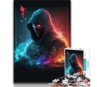 Jigsaw Puzzles 1000 Pieces for Adults Teens Futuristic Soldier 1000 Pieces for Adults,is Ideal As Gifts for The Whole Family Suitable for And 14 38x26cm
