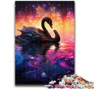 Jigsaw Puzzles 1000 Pieces for Adults Teens Galaxy Black Swan Puzzles for Teenagers,Suitable for Desktop Decoration for And Age 14 (26x38cm)