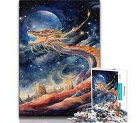Jigsaw Puzzles 1000 Pieces for Adults Teens Galaxy Dragon,family Fun Games Fun at Home Activities,Birthday Present,Travel Gifts (75x50cm)