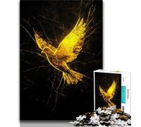Jigsaw Puzzles 1000 Pieces for Adults Teens Golden Dove of Peace 1000 Pieces for Adults,Toys Educational Games Stress Relieving Unique Birthday And Gifts 26x38cm