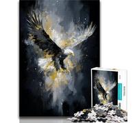 Jigsaw Puzzles 1000 Pieces for Adults Teens Golden Eagle Adult Puzzles,Suitable for Desktop Decoration for And Age 14 (size 75x50cm)