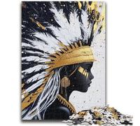 Jigsaw Puzzles 1000 Pieces for Adults Teens Golden Indian Princess Challenging Game Toys for Is Ideal As A Gift for The Whole Family 50x75cm