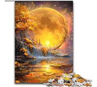 Jigsaw Puzzles 1000 Pieces for Adults Teens Golden Moon, Learning Educational for Is Ideal As A Gift for The Whole Family (Size50x75cm)
