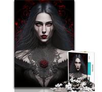 Jigsaw Puzzles 1000 Pieces for Adults Teens Gothic Ghost of Darkness 1000 Piece Puzzle,Educational Game for Birthday, Chrismas for Age 14+ 38x26cm