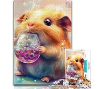 Jigsaw Puzzles 1000 Pieces for Adults Teens Guinea Pig,family Fun Games Fun at Home Activities,Birthday Present,Travel Gifts (38x26cm)