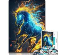 Jigsaw Puzzles 1000 Pieces for Adults Teens Horses with Lightning 1000 Piece Jigsaw,Educational Stress Relief Toy Gifts for Friends And Family (size 75x50cm)
