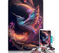 Jigsaw Puzzles 1000 Pieces for Adults Teens Hummingbird of Time 1000 Pieces for Adults,Stress Reliever Staycation Kill Time Wishlist with Santa Claus 38x26cm