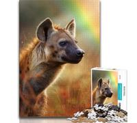 Jigsaw Puzzles 1000 Pieces for Adults Teens Hyena Adult Puzzles,Challenging Game for Is Ideal As A Gift for The Whole Family 38x26cm