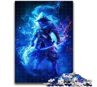 Jigsaw Puzzles 1000 Pieces for Adults Teens Japanese Neon Ninja 1000 Pieces for Teenagers,Educational Games Home Decoration Suitable for Desktop Decoration (50x75cm)