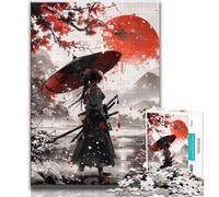 Jigsaw Puzzles 1000 Pieces for Adults Teens Japanese Ninja Warrior Adult Puzzles,Learning Educational Toys Family Games Gifts for Friends And Family 26x38cm