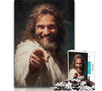 Jigsaw Puzzles 1000 Pieces for Adults Teens Jesus Adult Puzzles,Challenging Game for Is Ideal As A Gift for The Whole Family 38x26cm