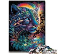 Jigsaw Puzzles 1000 Pieces for Adults Teens Jumping Dolphin Stress Reliever Difficult Challenge with Matching Poster And Trivia Sheet 50x75cm