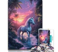 Jigsaw Puzzles 1000 Pieces for Adults Teens Jungle Unicorn Adult Puzzles,Learning Educational Toys Family Games Gifts for Friends And Family 75x50cm