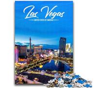 Jigsaw Puzzles 1000 Pieces for Adults Teens Las Vegas 1000 Pieces for Adults,Stress Reliever Staycation Kill Time Wishlist with Santa Claus (50x75cm)