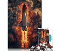 Jigsaw Puzzles 1000 Pieces for Adults Teens Launching A Rocket,Challenging Game And Family Play Educational Game for Birthday,Chrismas (75x50cm)