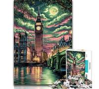 Jigsaw Puzzles 1000 Pieces for Adults Teens London at Night Puzzles for Teenagers,for Educational Game Challenge Toy Unique Home Decor And Gifts 38x26cm