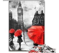 Jigsaw Puzzles 1000 Pieces for Adults Teens London Street Scene, Learning Educational for Is Ideal As A Gift for The Whole Family (Size50x75cm)