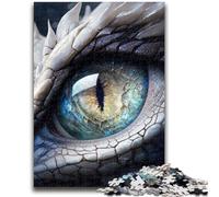 Jigsaw Puzzles 1000 Pieces for Adults Teens Magic Dragon Eye Toys Educational Games Stress Relieving Artists Collection, Fine Art 26x38cm