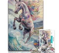 Jigsaw Puzzles 1000 Pieces for Adults Teens Magic Horse,Challenging Game for Is Ideal As A Gift for The Whole Family (75x50cm)