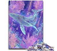 Jigsaw Puzzles 1000 Pieces for Adults Teens Majestic Spiritual Whale Teenager Puzzles,Family Educational Games Home Decoration Gift (38x26cm)