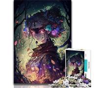 Jigsaw Puzzles 1000 Pieces for Adults Teens Manga Girl Adult Jigsaw,Educational Games Home Decoration Suitable for Desktop Decoration 38x26cm
