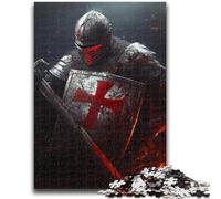 Jigsaw Puzzles 1000 Pieces for Adults Teens Medieval Knight Paintings Puzzles for Teenagers,Suitable for Desktop Decoration for And Age 14 (50x75cm)