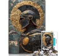 Jigsaw Puzzles 1000 Pieces for Adults Teens Medieval Majestic Knight 1000 Pieces for Teenagers,Educational Games Home Decoration Suitable for Desktop Decoration 26x38cm