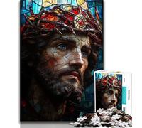 Jigsaw Puzzles 1000 Pieces for Adults Teens Medieval Majestic Knight 1000 Pieces for Teenagers,Educational Family Game Suitable for Desktop Decoration (size 75x50cm)