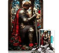 Jigsaw Puzzles 1000 Pieces for Adults Teens Medieval Majestic Knight Puzzles for Teenagers,Challenging Family Activity Games DIY Toy for Home Wall Decor Gifts (size 75x50cm)
