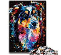 Jigsaw Puzzles 1000 Pieces for Adults Teens Miniature American Shepherd Puzzles for Teenagers,Suitable for Desktop Decoration for And Age 14 (26x38cm)