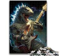 Jigsaw Puzzles 1000 Pieces for Adults Teens Monster Playing Guitar Adult Jigsaw,Learning Educational Toys Family Games Unique Birthday And Gifts (75x50cm)
