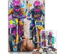 Jigsaw Puzzles 1000 Pieces for Adults Teens Mountain Biking 1000 Pieces for Adults,Educational Games Home Decoration Birthday Present, Gifts, Wall Art 26x38cm