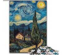 Jigsaw Puzzles 1000 Pieces for Adults Teens Mountain Painting by Van Gogh, for Age 14 Years And over Home Decor As A Gift for The Whole Family And Friends (Size 26x38cm)