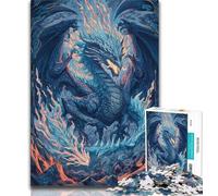 Jigsaw Puzzles 1000 Pieces for Adults Teens Mysterious Dragon 1000 Pieces for Adults,Educational Games Home Decoration Birthday Present, Gifts, Wall Art 26x38cm