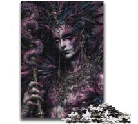 Jigsaw Puzzles 1000 Pieces for Adults Teens Mysterious Elf Girl Brain Intelligence Challenge Addictive Toys Funny Gift for Ages 14+ 50x75cm