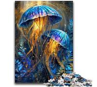 Jigsaw Puzzles 1000 Pieces for Adults Teens Mysterious Jellyfish Educational Game Challenge Toy Wall Decoration Unique Birthday And Xmas Gifts 26x38cm