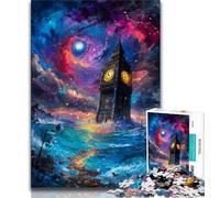 Jigsaw Puzzles 1000 Pieces for Adults Teens Mysterious London Big Ben,Challenging Game for Is Ideal As A Gift for The Whole Family (38x26cm)