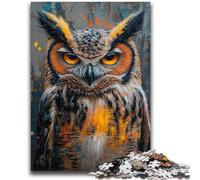 Jigsaw Puzzles 1000 Pieces for Adults Teens Mysterious Owl Educational Games Home Decoration Birthday Present, Gifts for Age 14+ 26x38cm
