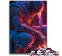Jigsaw Puzzles 1000 Pieces for Adults Teens Mysterious Warrior Adult Jigsaw,Educational Games Home Decoration Suitable for Desktop Decoration (50x75cm)