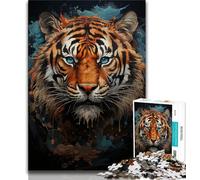 Jigsaw Puzzles 1000 Pieces for Adults Teens Mystic Tiger 1000 Pieces for Adults,is Ideal As Gifts for The Whole Family Suitable for And 14 38x26cm