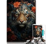 Jigsaw Puzzles 1000 Pieces for Adults Teens Mystic Tiger Teenager Puzzles,Learning Educational Toys Family Games Unique Birthday And Gifts 75x50cm