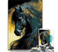 Jigsaw Puzzles 1000 Pieces for Adults Teens Mythology Horse Puzzles for Teenagers,Suitable for Desktop Decoration for And Age 14 75x50cm