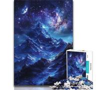 Jigsaw Puzzles 1000 Pieces for Adults Teens Night Sky Planet,Learning Educational Toys Family Games Suitable for Desktop Decoration 38x26cm