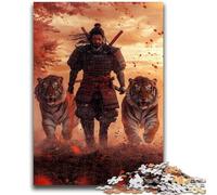 Jigsaw Puzzles 1000 Pieces for Adults Teens Ninja And Tiger 1000 Pieces for Teenagers,Educational Games Home Decoration Suitable for Desktop Decoration (50x75cm)