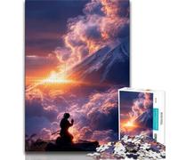 Jigsaw Puzzles 1000 Pieces for Adults Teens Ninja at Sunset Puzzles for Teenagers,Challenging Family Activity Games DIY Toy for Home Wall Decor Gifts (size 75x50cm)