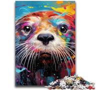 Jigsaw Puzzles 1000 Pieces for Adults Teens Otter Adult Puzzles,Challenging Game for Is Ideal As A Gift for The Whole Family (26x38cm)