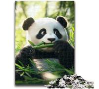 Jigsaw Puzzles 1000 Pieces for Adults Teens Panda Eating Bamboo 1000 Piece Puzzle,Educational Game for Birthday, Chrismas for Age 14+ (50x75cm)