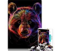 Jigsaw Puzzles 1000 Pieces for Adults Teens Panda Neon 1000 Pieces for Adults,Educational Games Home Decoration Birthday Present, Gifts, Wall Art 75x50cm